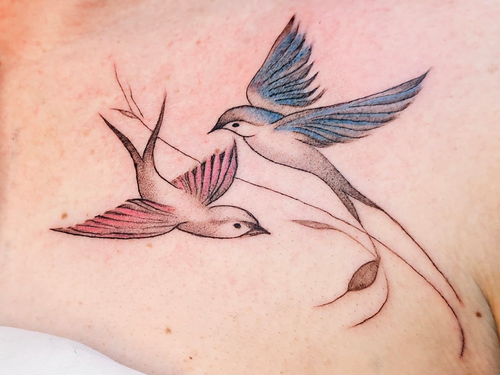 Fine-line tattoo